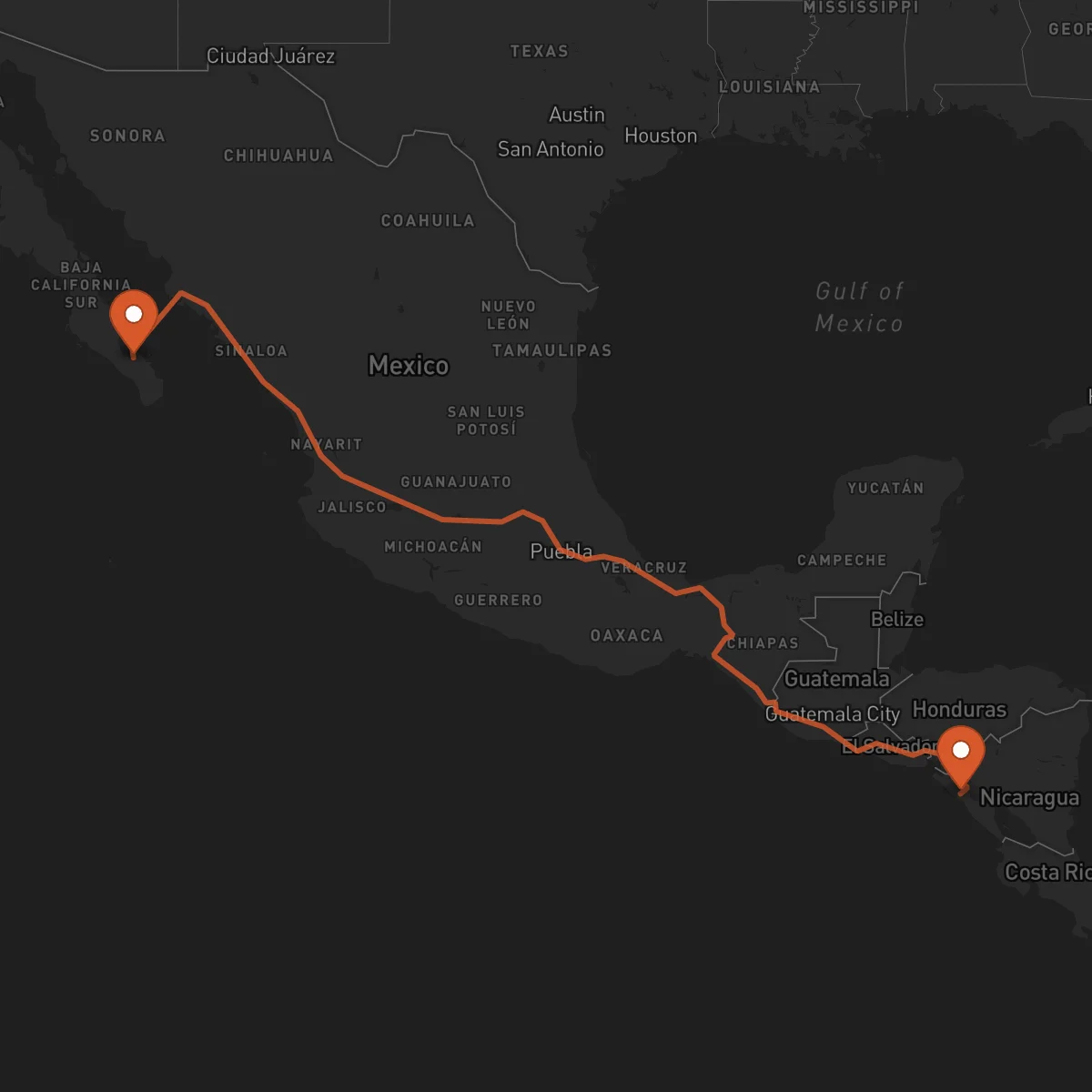 Ruta La Paz - León