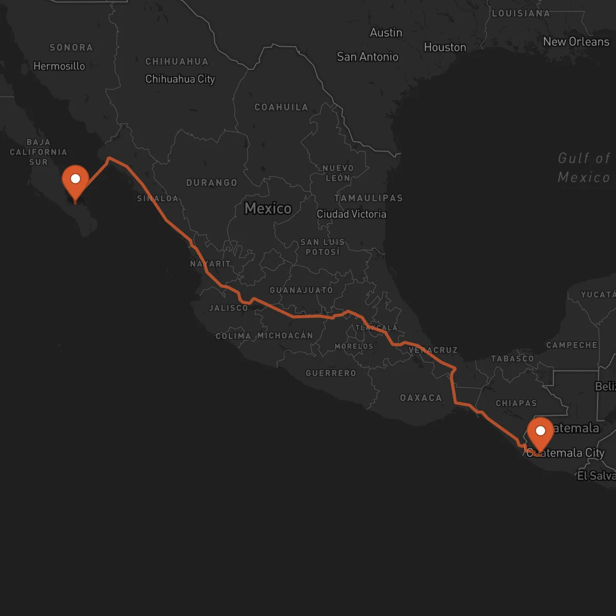 Ruta La Paz - Mazatenango