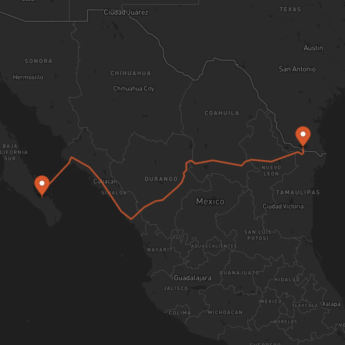 Ruta La Paz - McAllen
