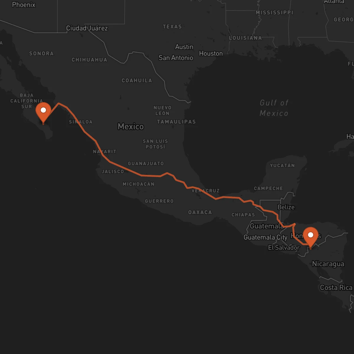 Ruta La Paz - Ocotal