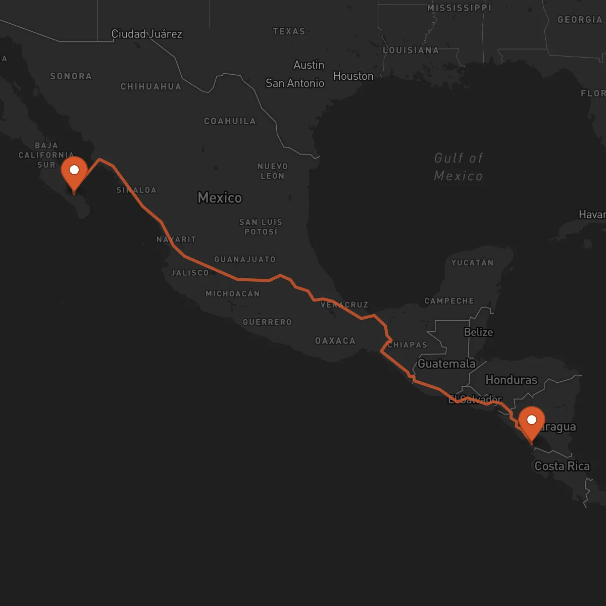 Ruta La Paz - Rivas