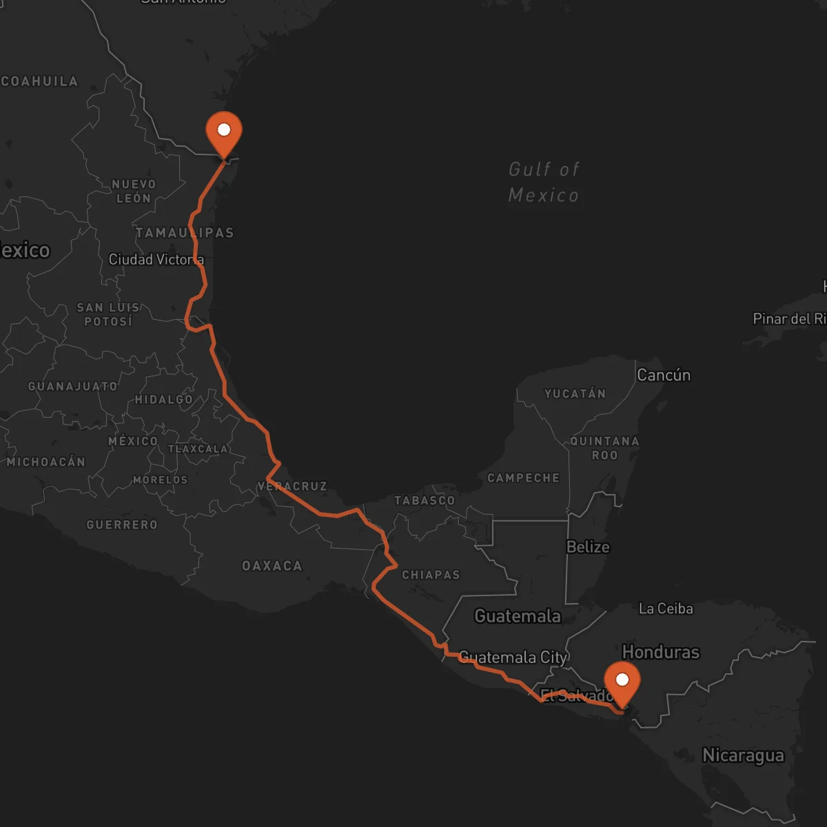 Ruta La Unión - Matamoros
