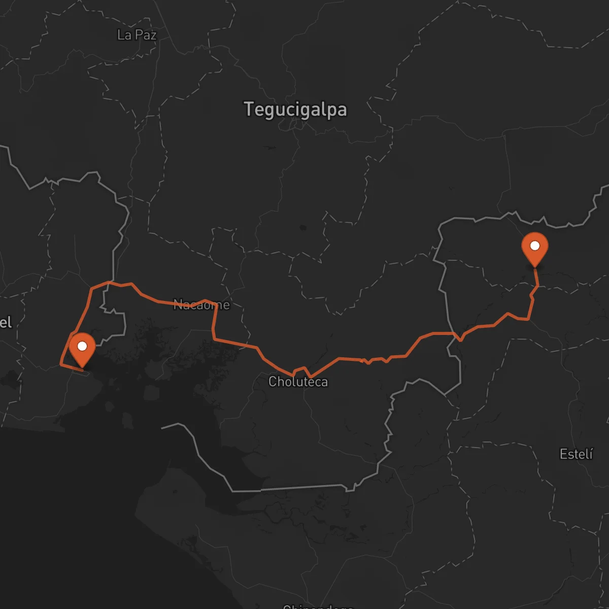Ruta Ocotal - La Unión