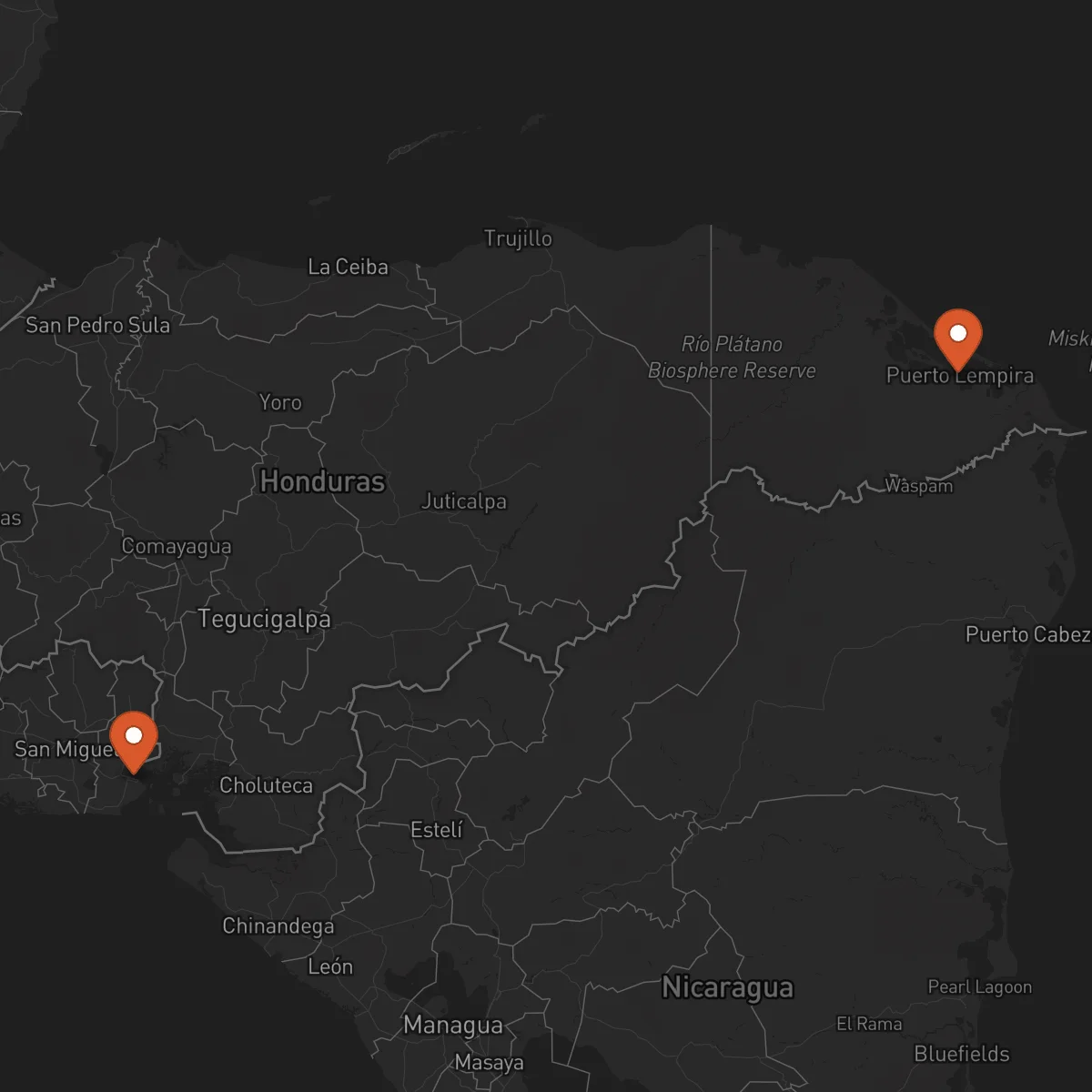 Ruta La Unión - Puerto Lempira