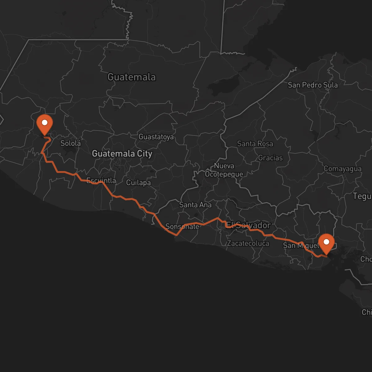 Ruta La Unión - Quetzaltenango