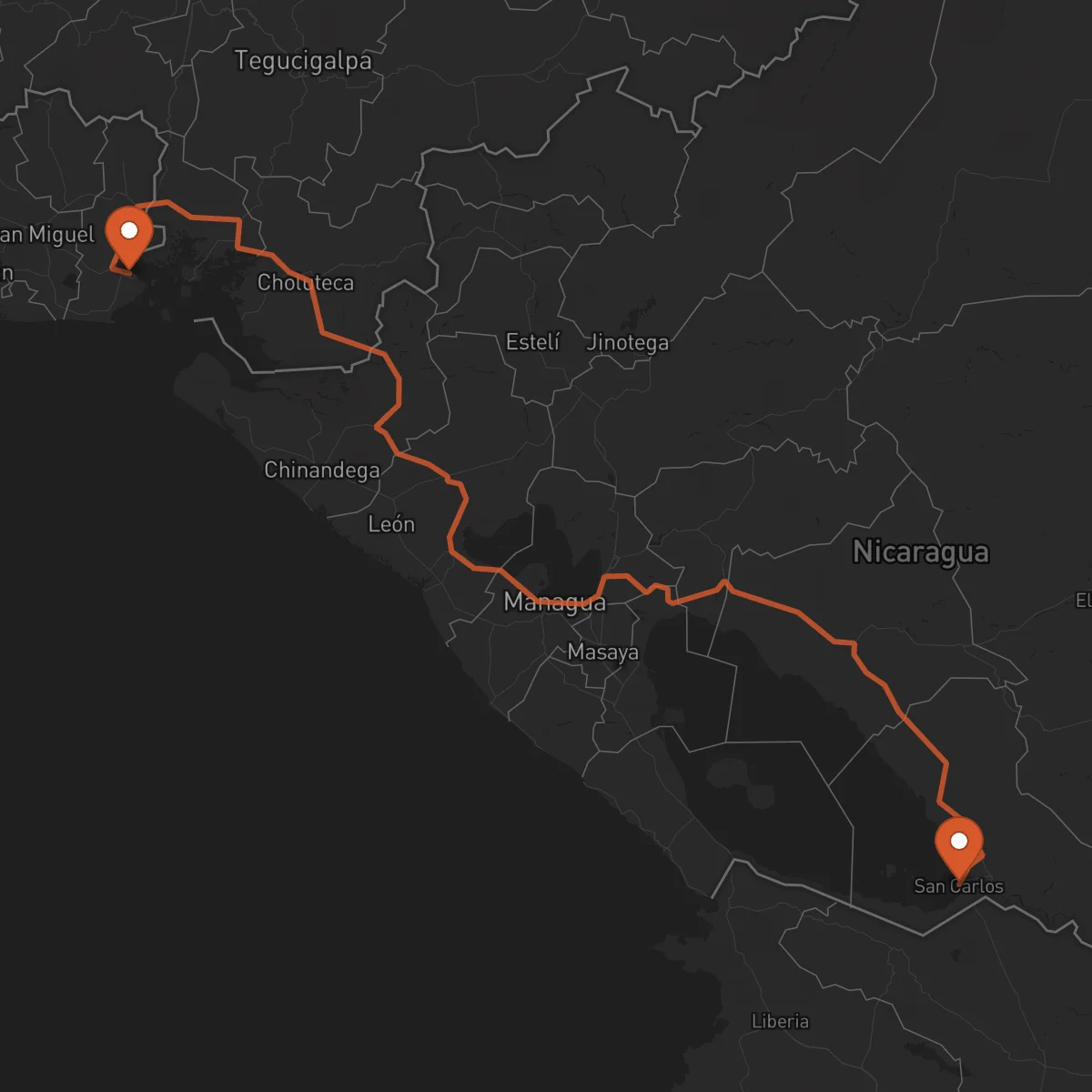 Ruta San Carlos - La Unión