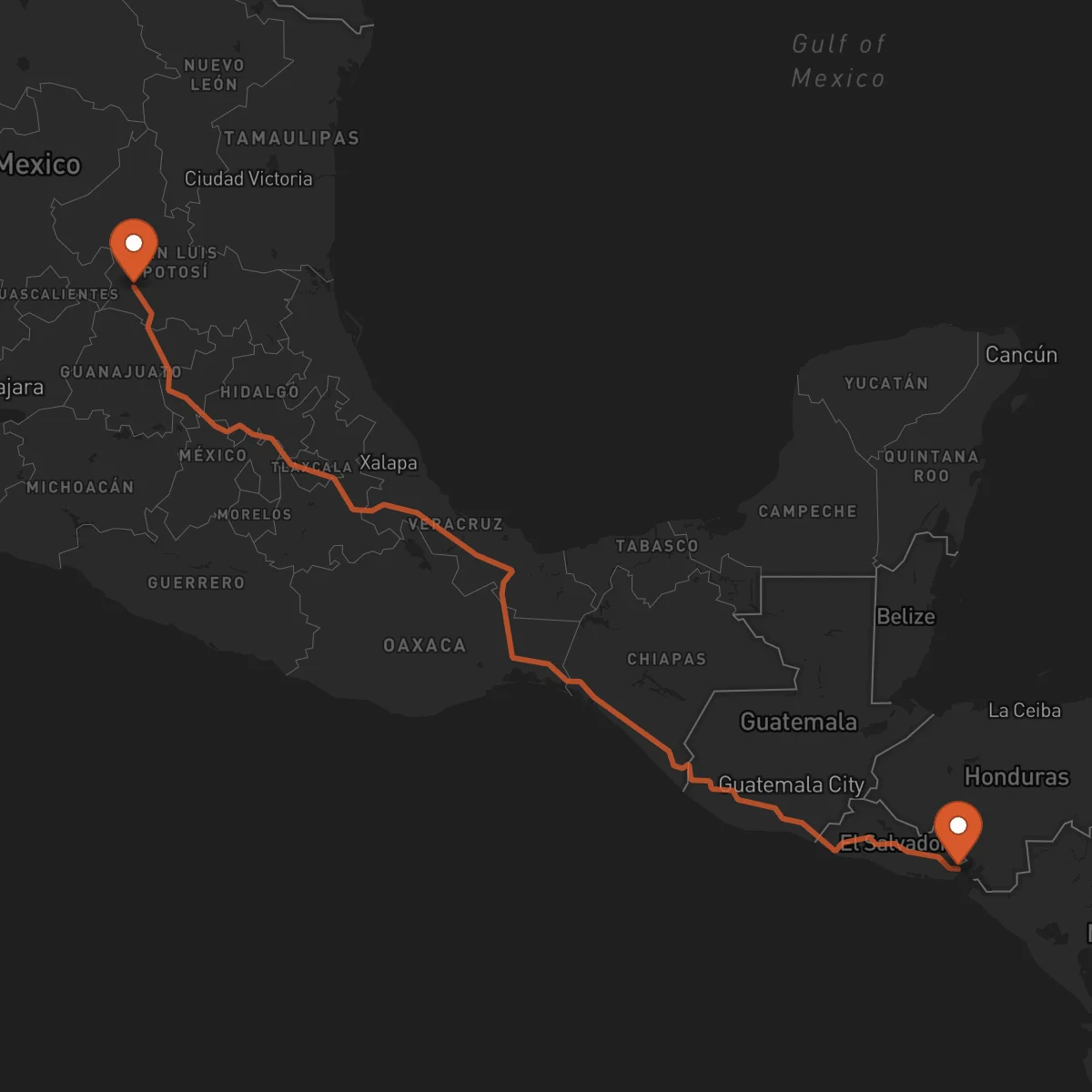 Ruta San Luis Potosí - La Unión