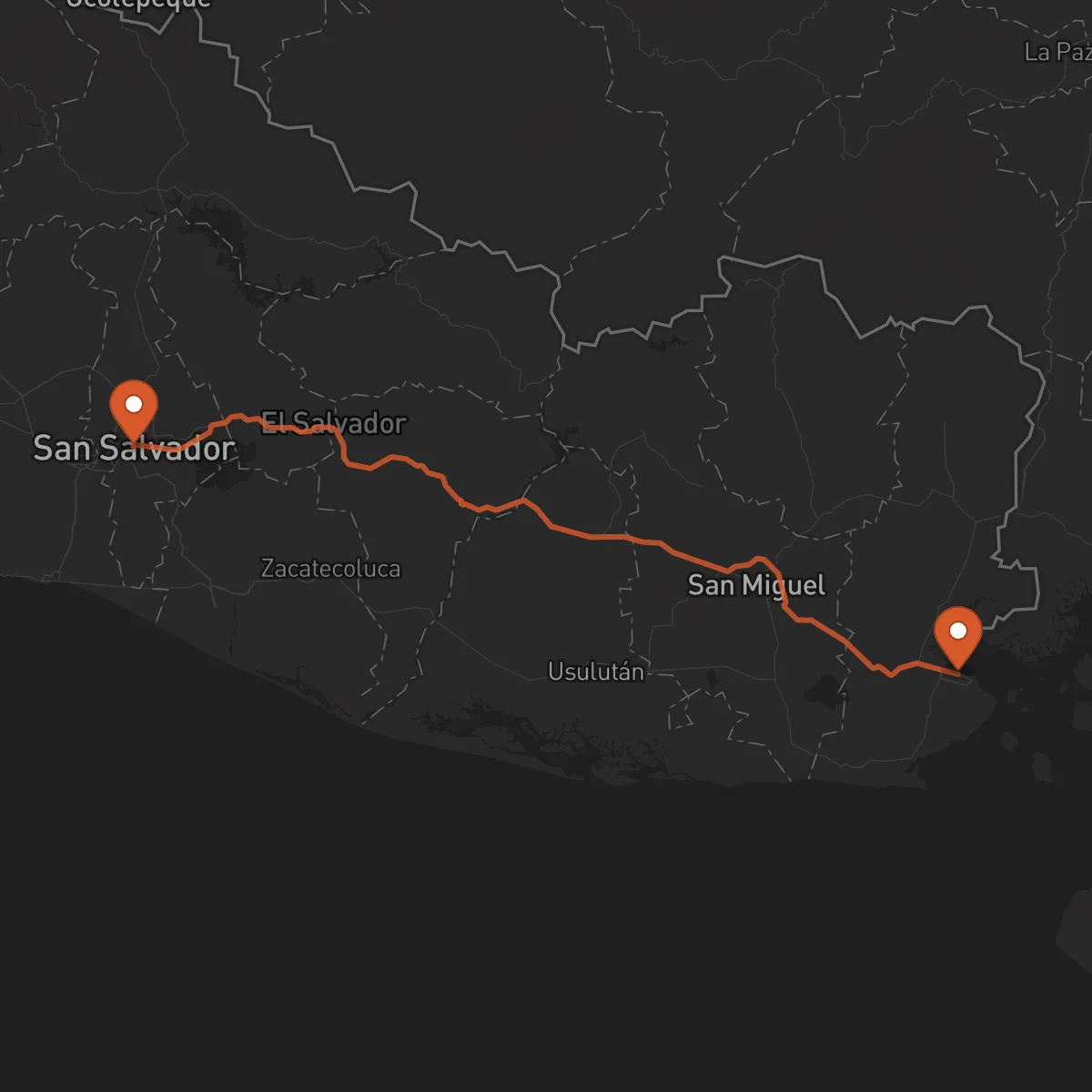 Ruta La Unión - San Salvador