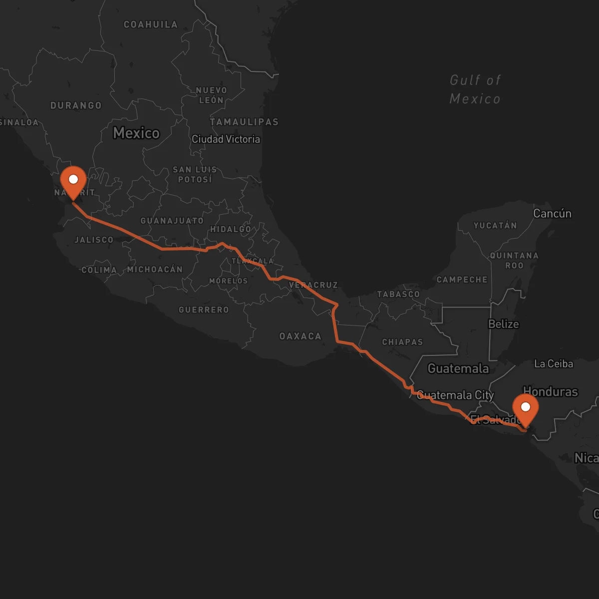 Ruta La Unión - Tepic