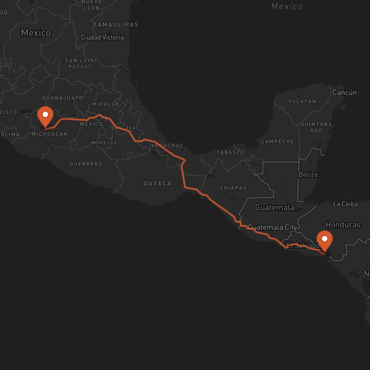 Ruta La Unión - Uruapan