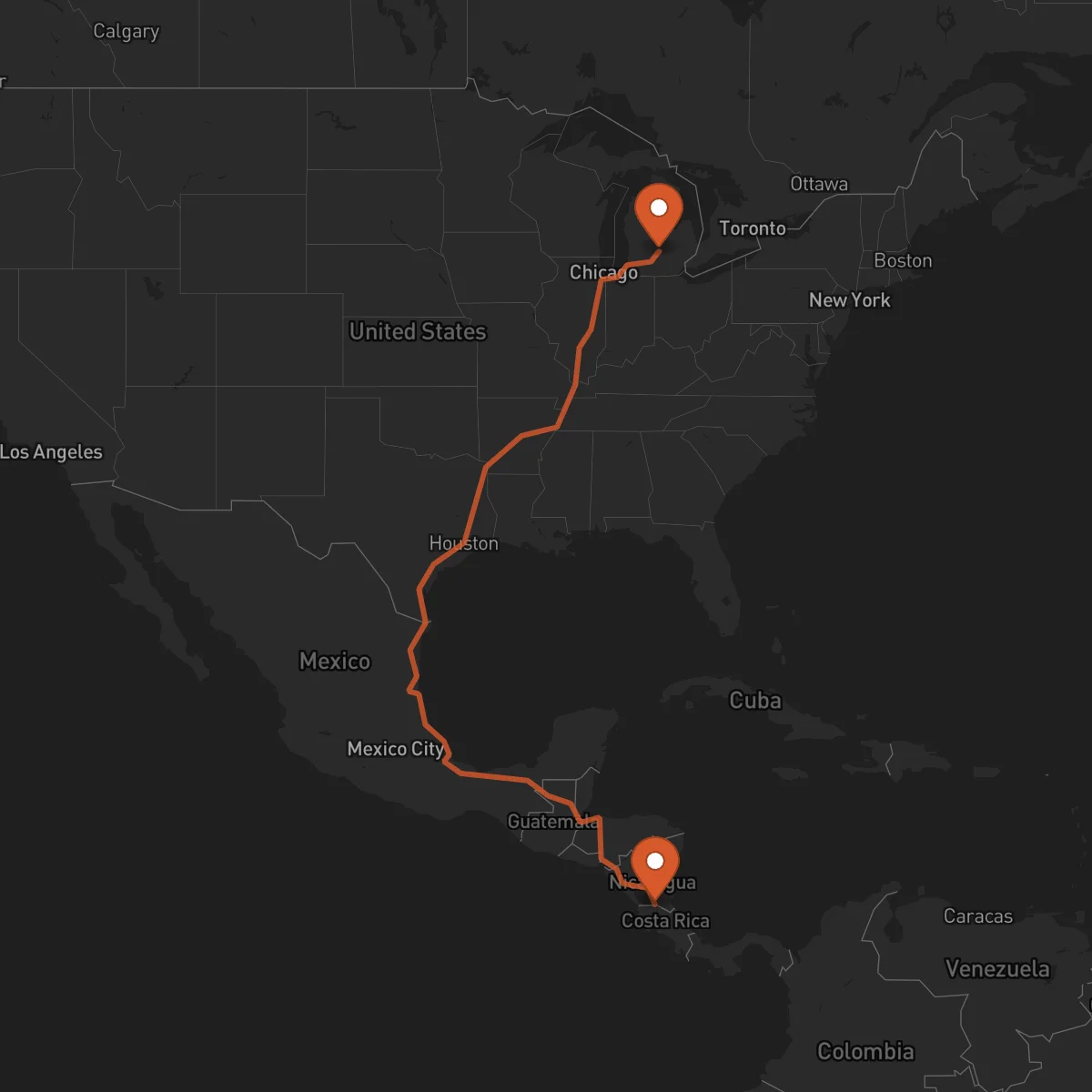 Ruta San Carlos - Lansing