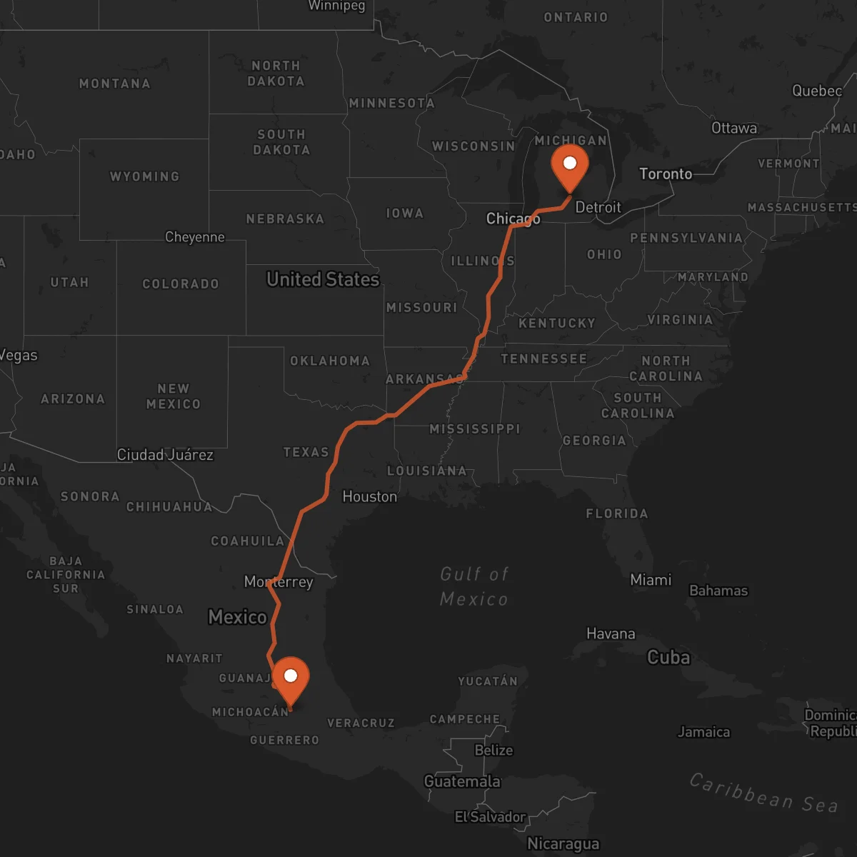 Ruta Toluca - Lansing
