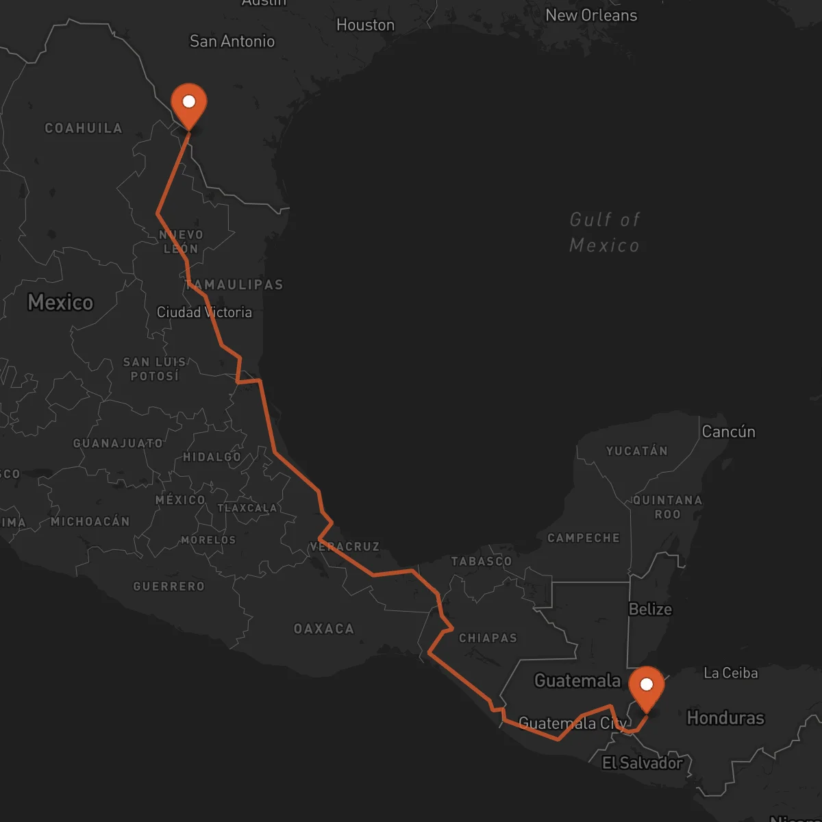 Ruta Laredo - Santa Rosa de Copán