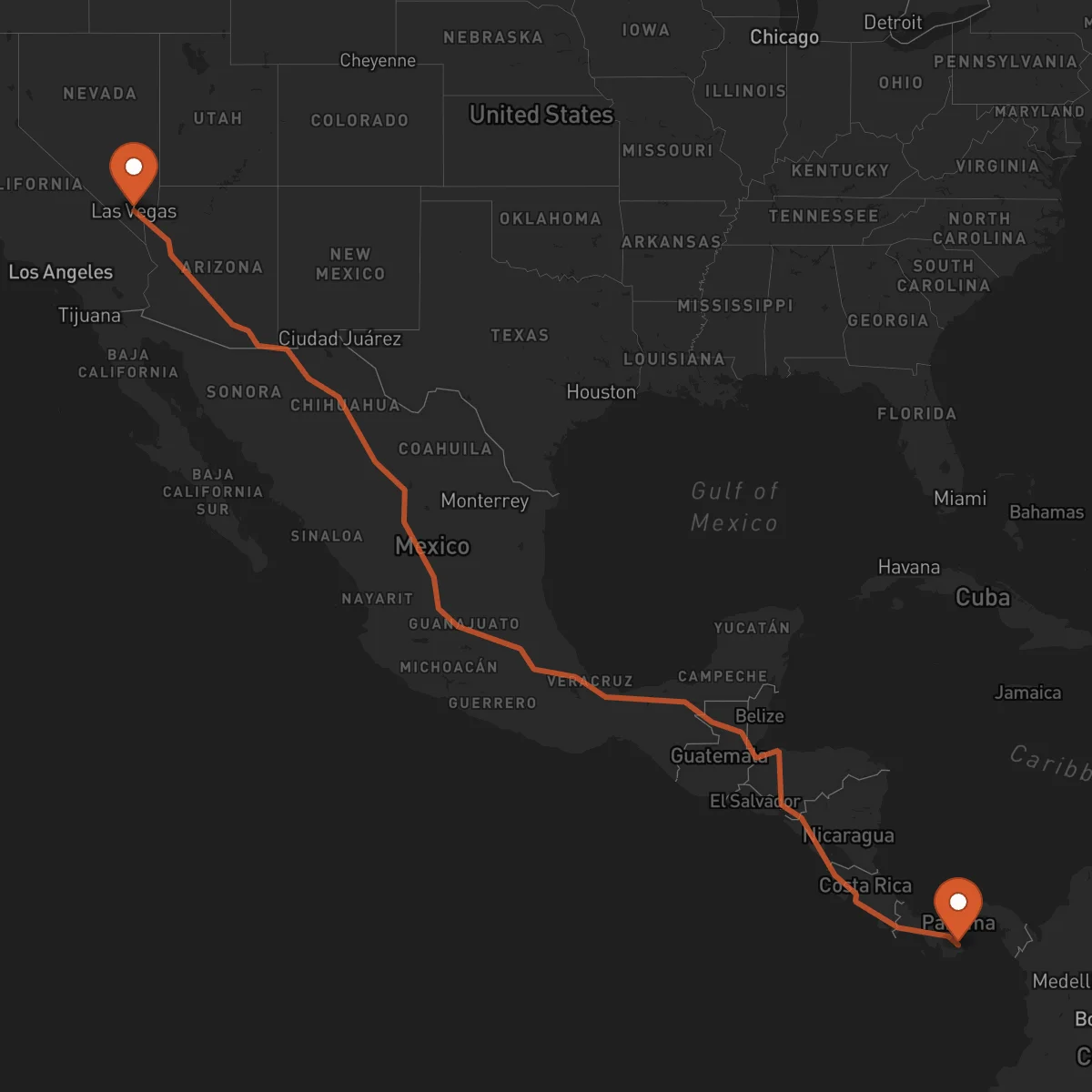 Ruta Las Tablas - Las Vegas