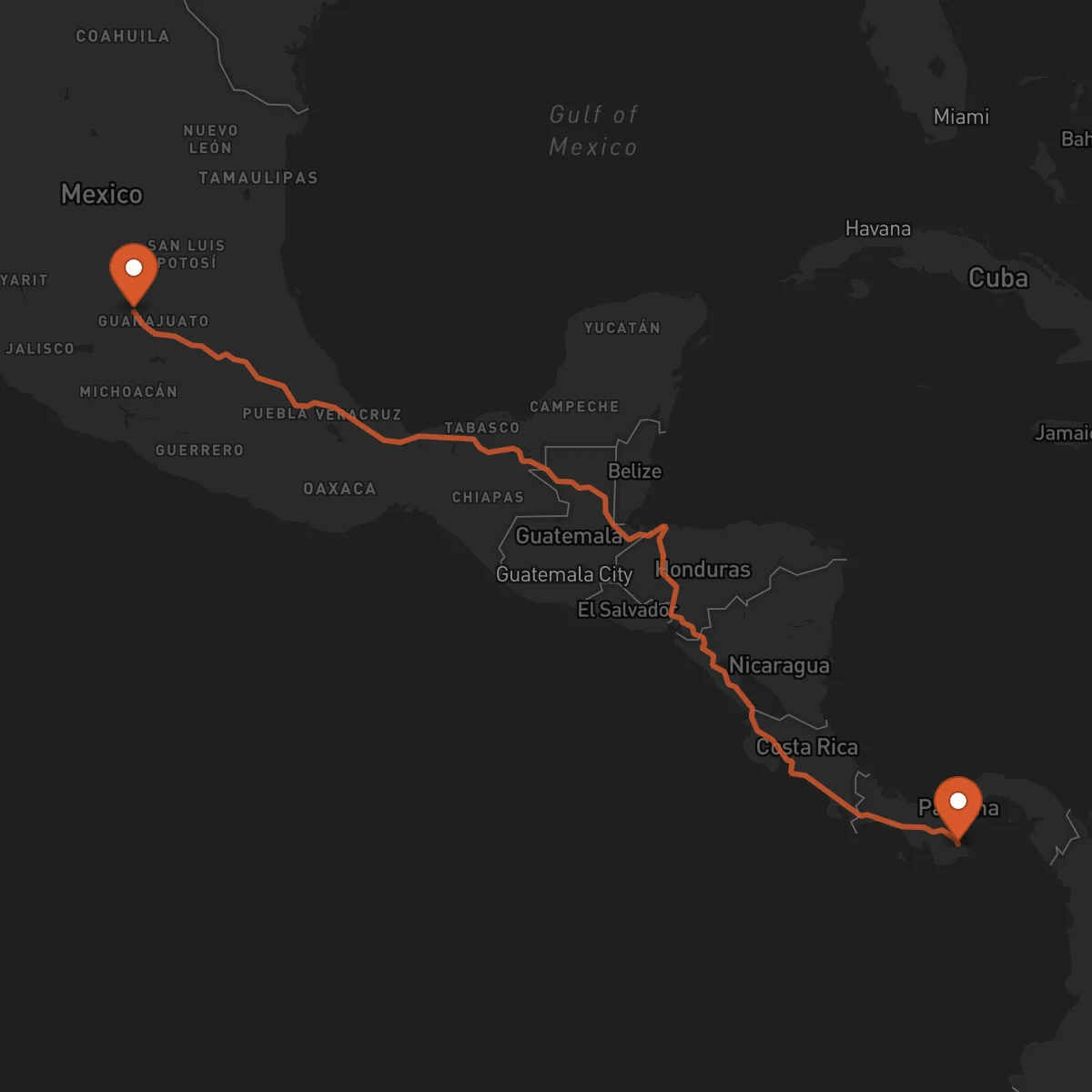Ruta León Guanajuato - Las Tablas