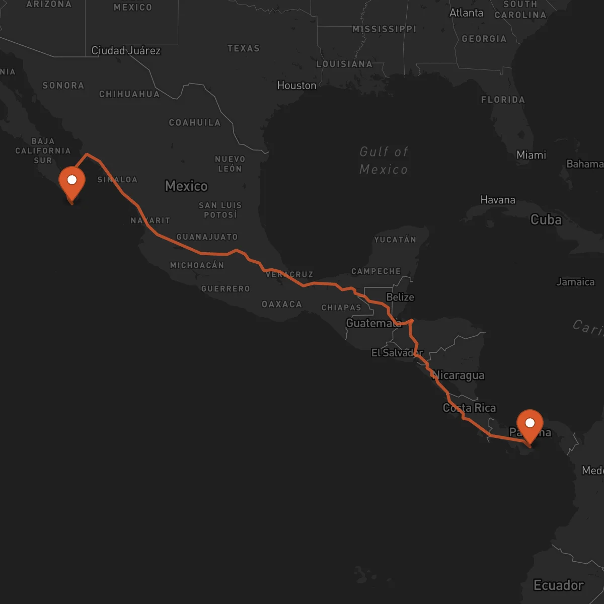 Ruta Las Tablas - Los Cabos