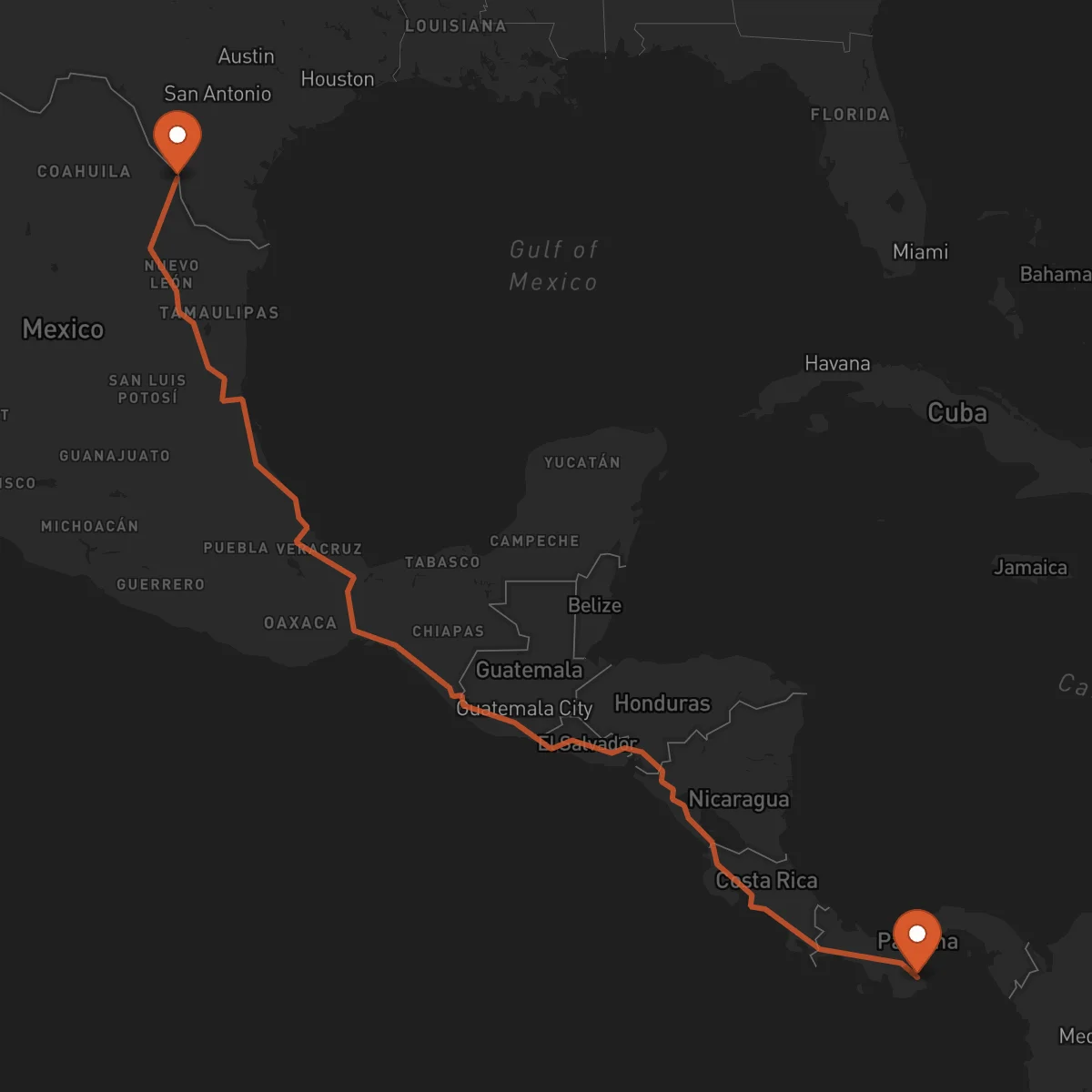 Ruta Nuevo Laredo - Las Tablas