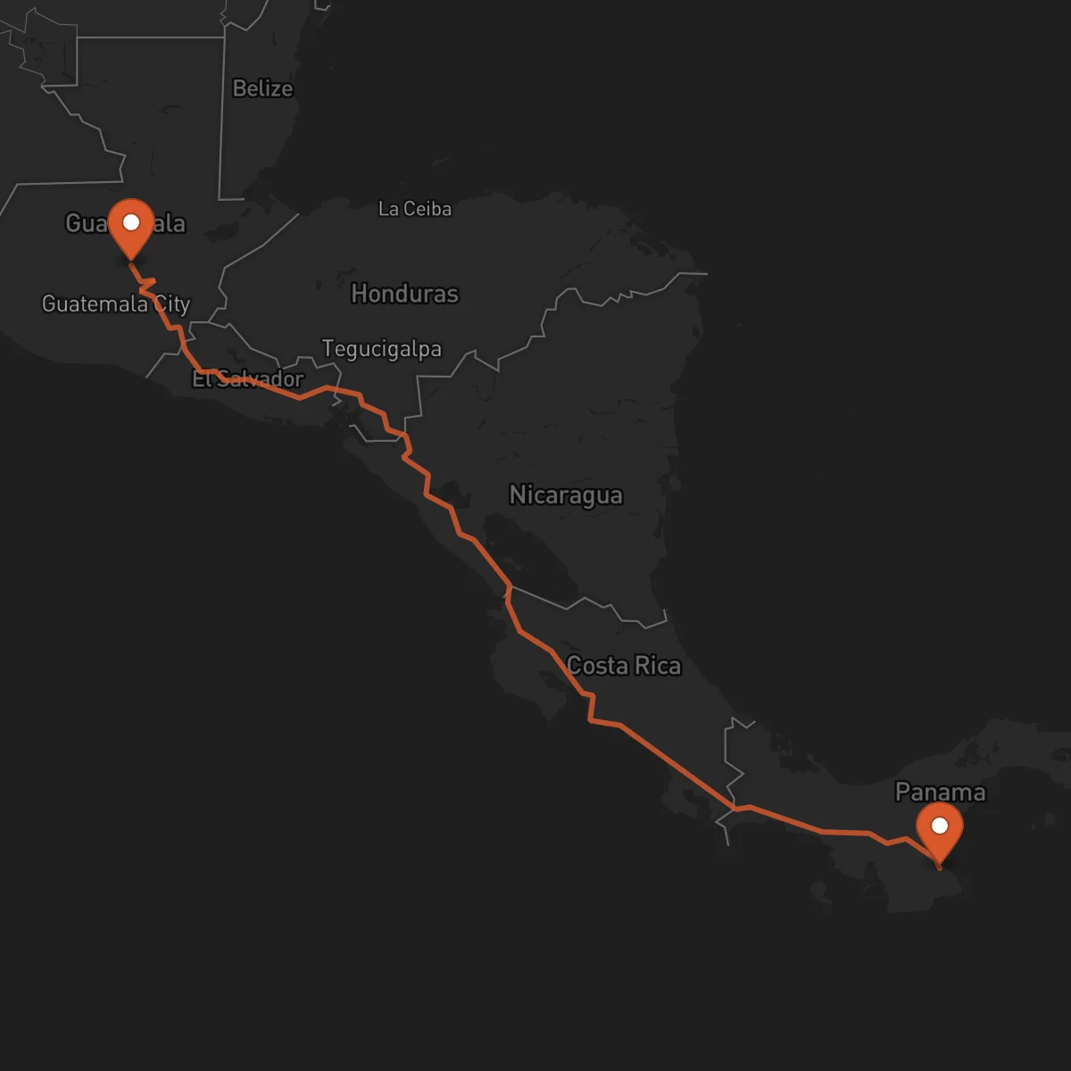 Ruta Salamá - Las Tablas
