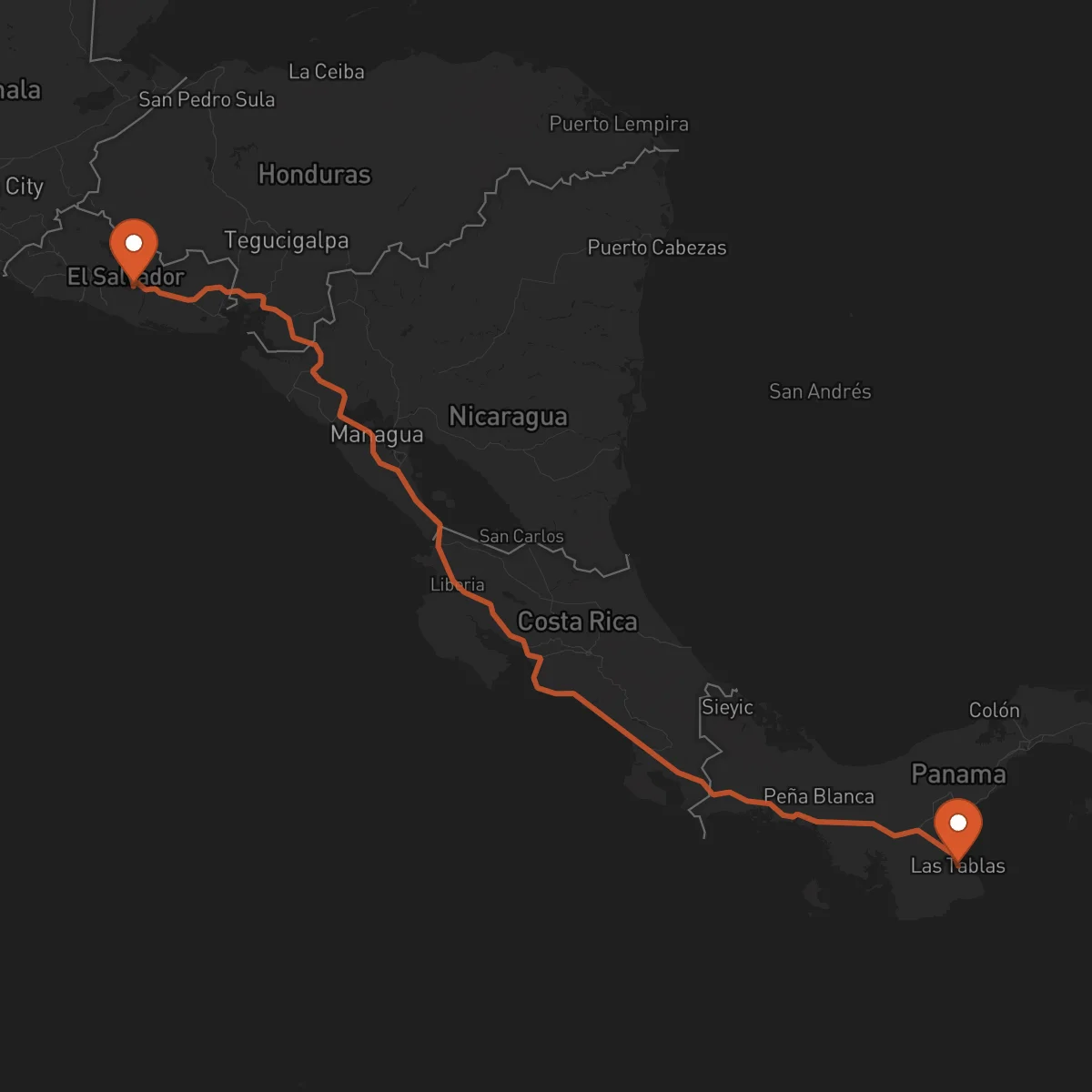 Ruta San Vicente - Las Tablas