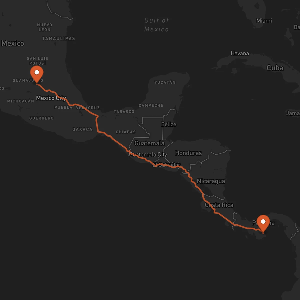 Ruta Santiago de Querétaro - Las Tablas