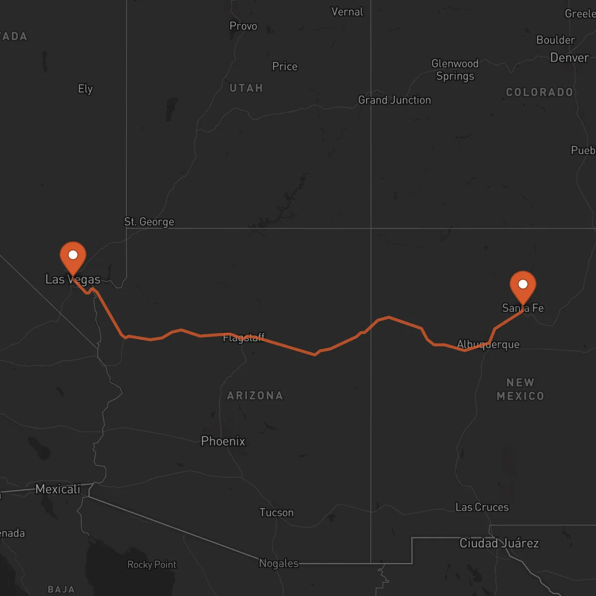 Ruta Santa Fe - Las Vegas