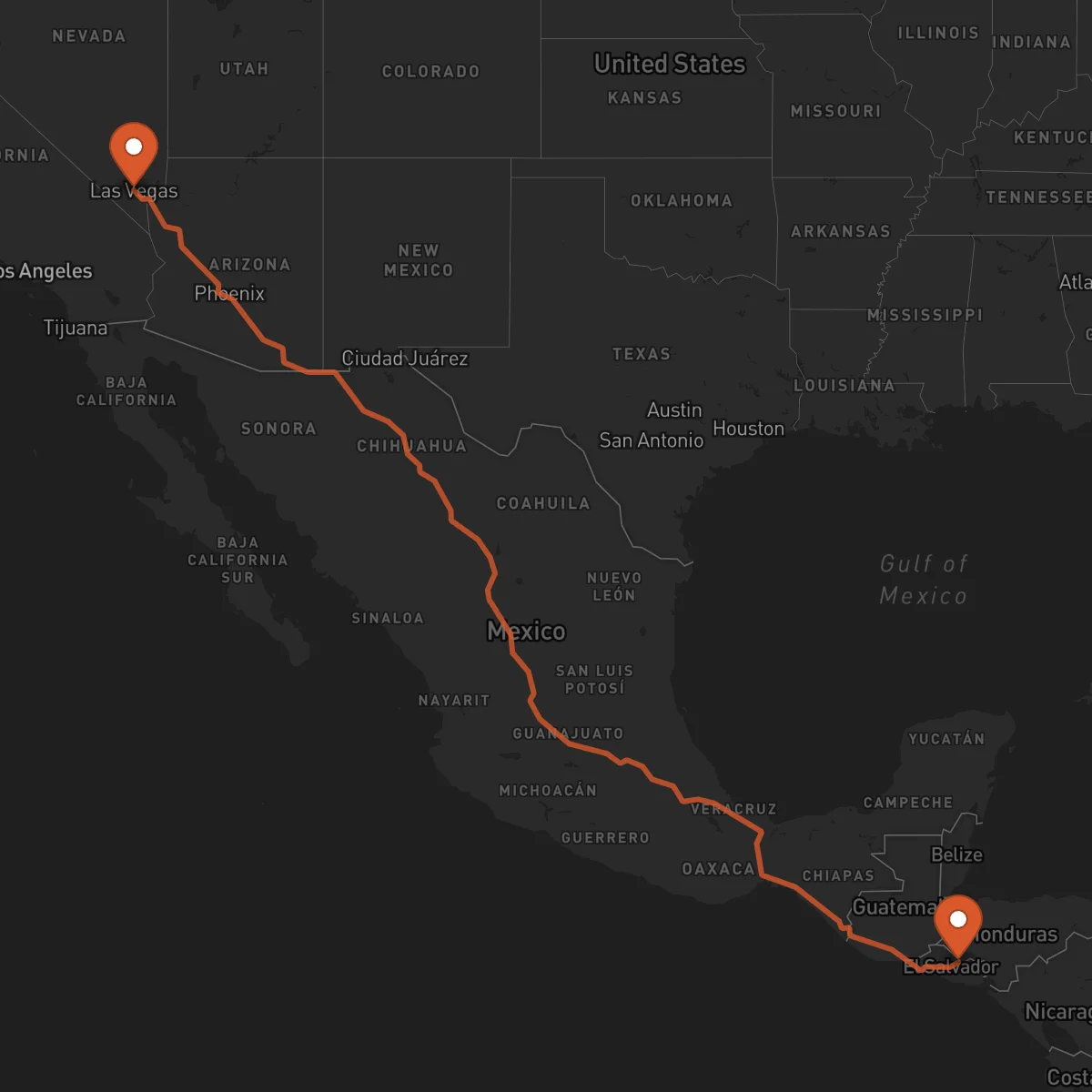Ruta Las Vegas - Sensuntepeque
