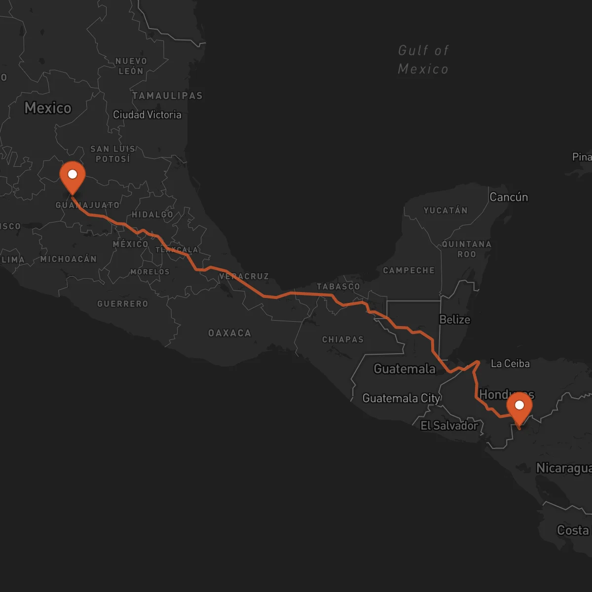 Ruta Ocotal - León Guanajuato
