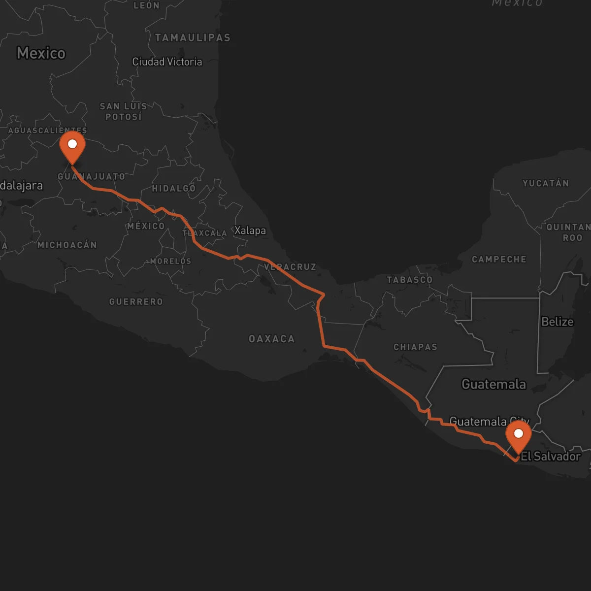 Ruta Sonsonate - León Guanajuato