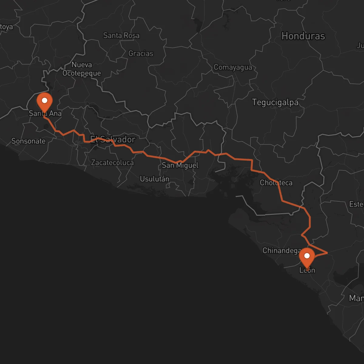 Ruta Santa Ana - León