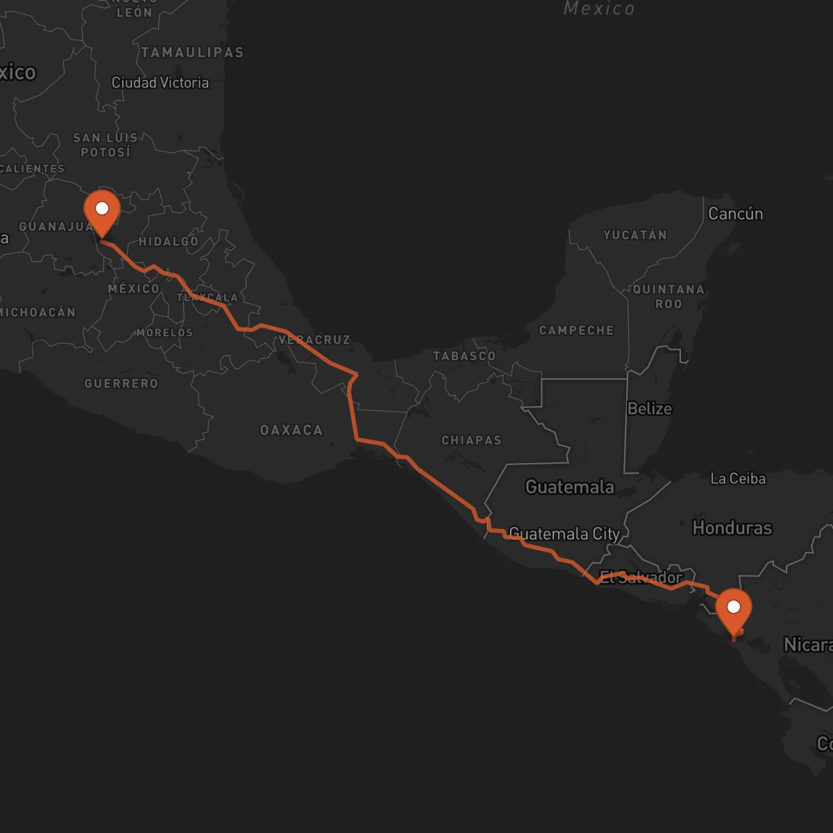Ruta Santiago de Querétaro - León