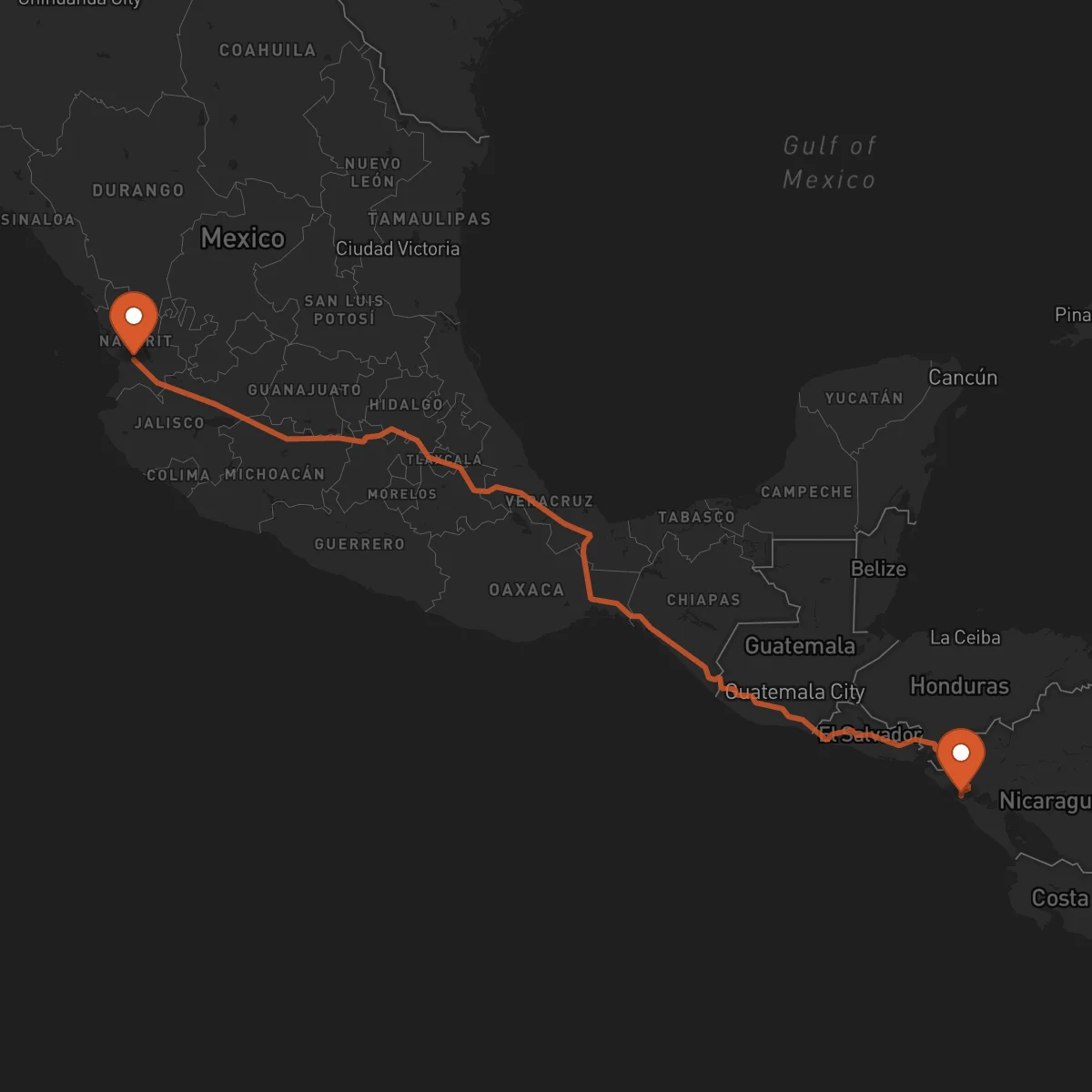 Ruta Tepic - León