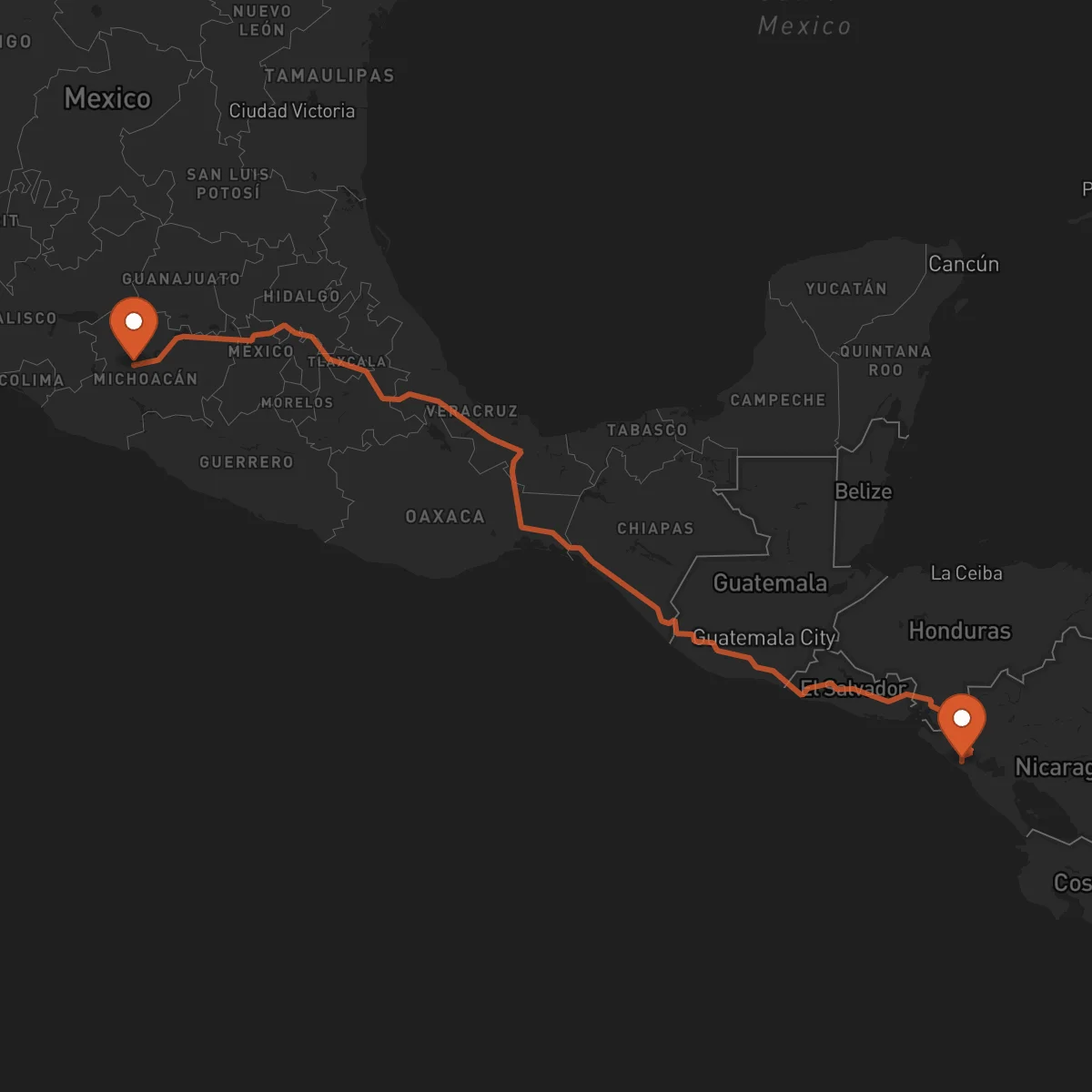 Ruta León - Uruapan