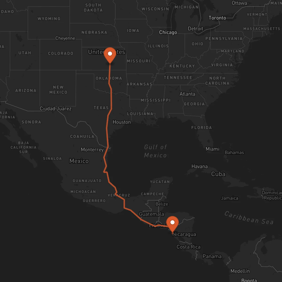 Ruta Wichita - León