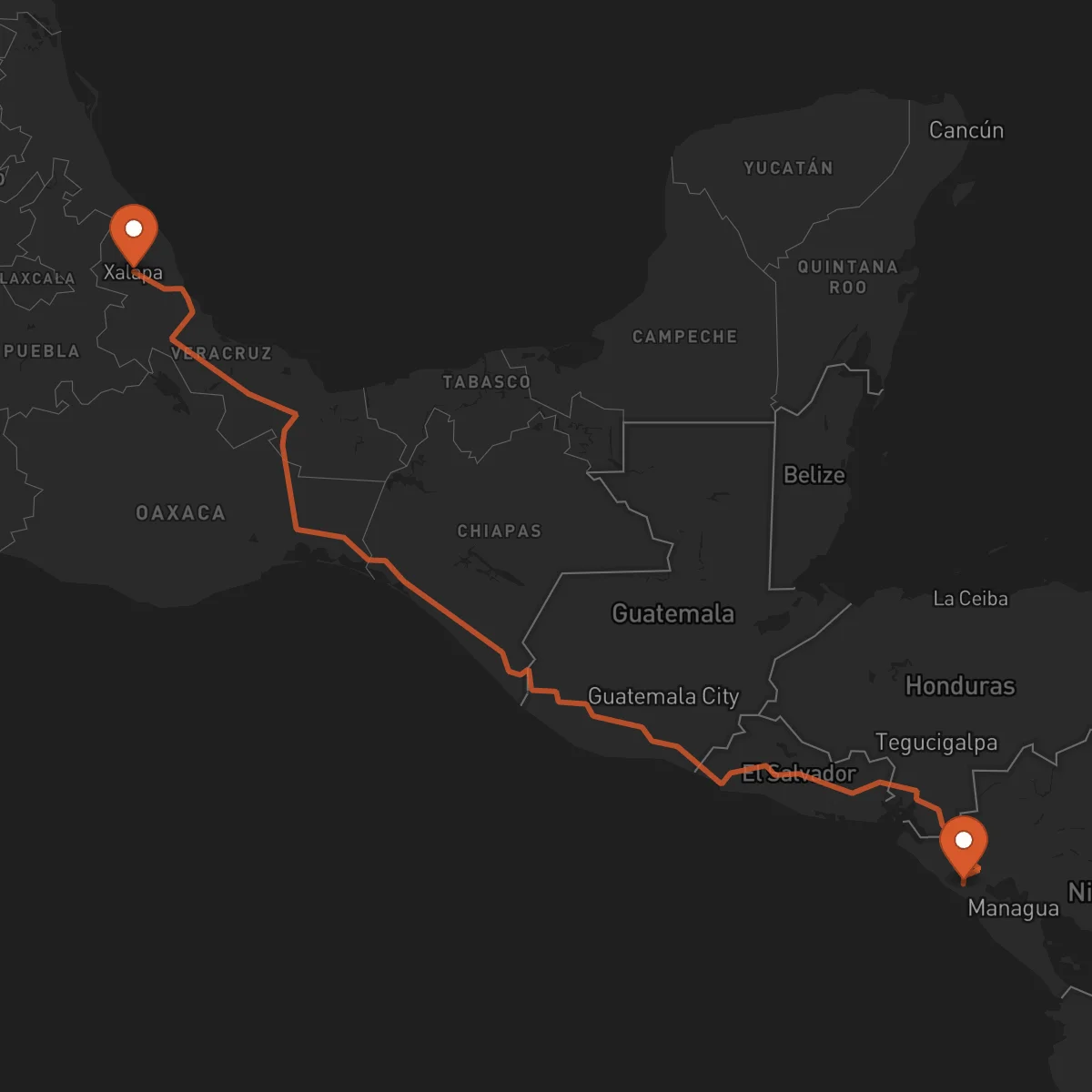 Ruta Xalapa - León