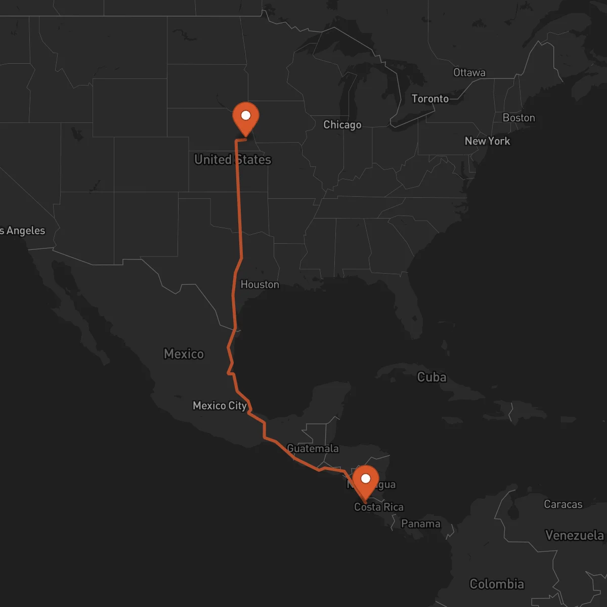 Ruta Liberia - Lincoln