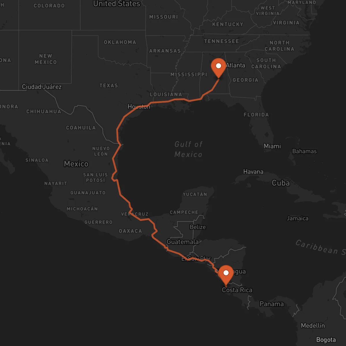 Ruta Liberia - Montgomery
