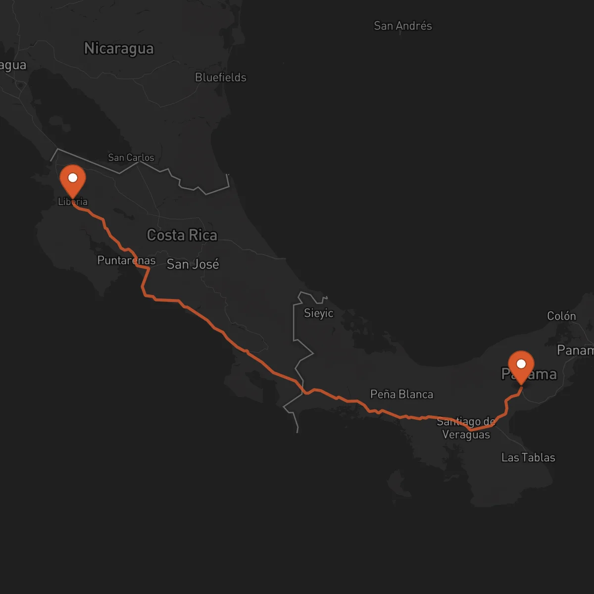 Ruta Penonomé - Liberia