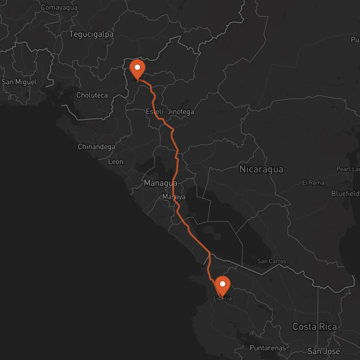 Ruta Somoto - Liberia