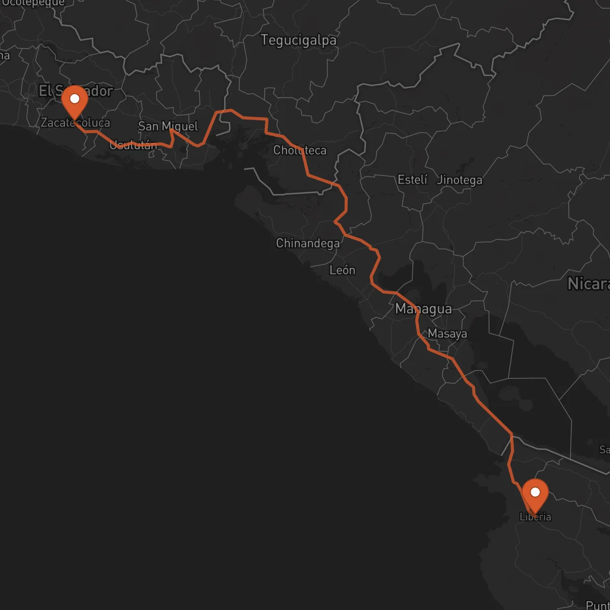 Ruta Zacatecoluca - Liberia