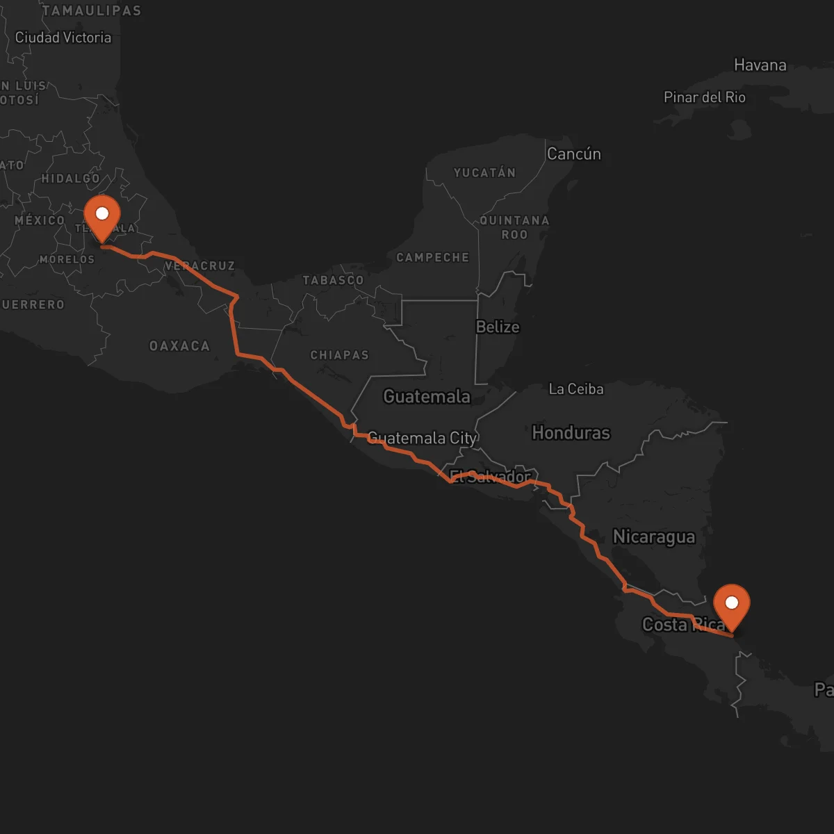 Ruta Puebla de Zaragoza - Limón