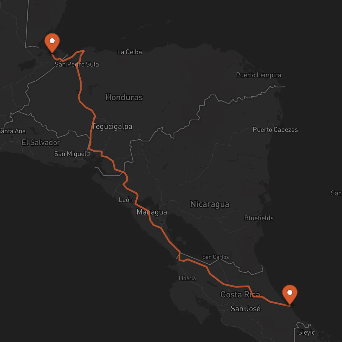 Ruta Limón - Puerto Barrios