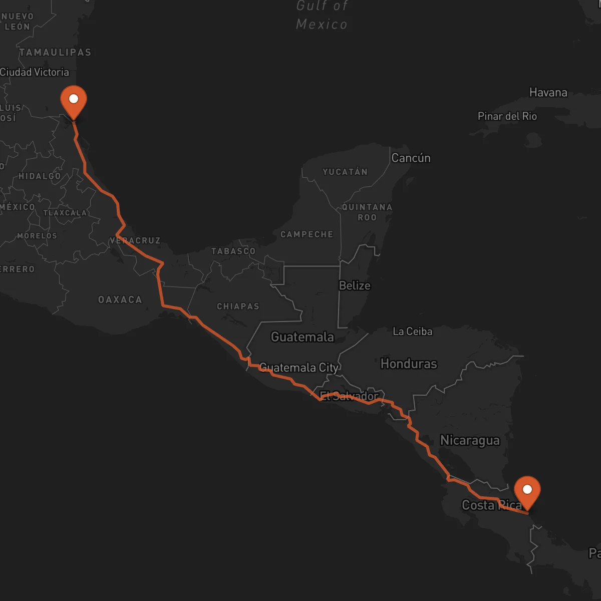 Ruta Tampico - Limón