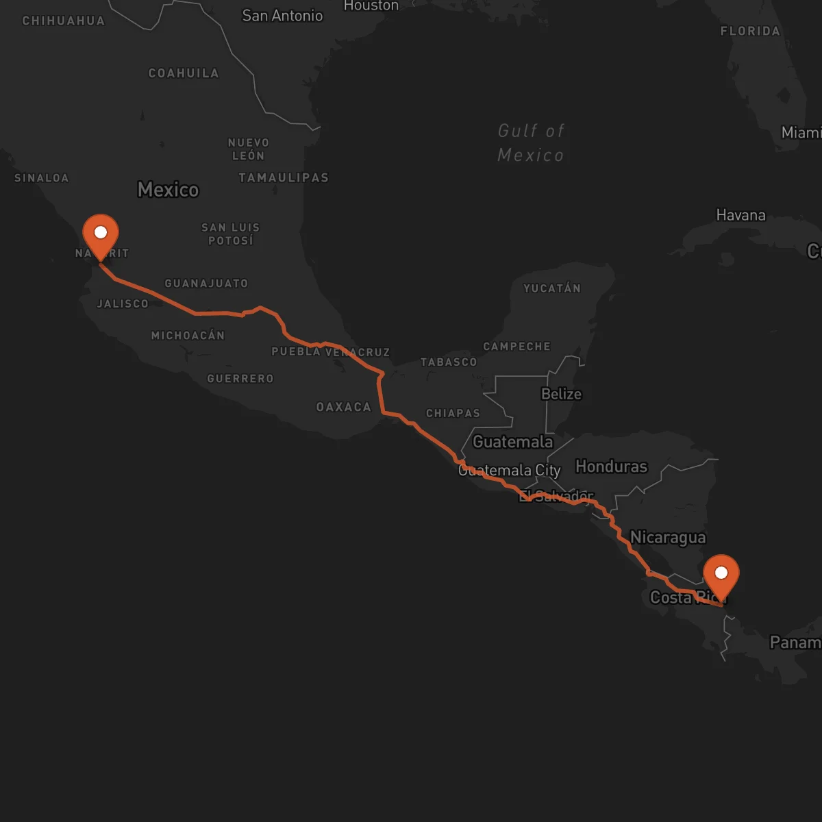 Ruta Tepic - Limón