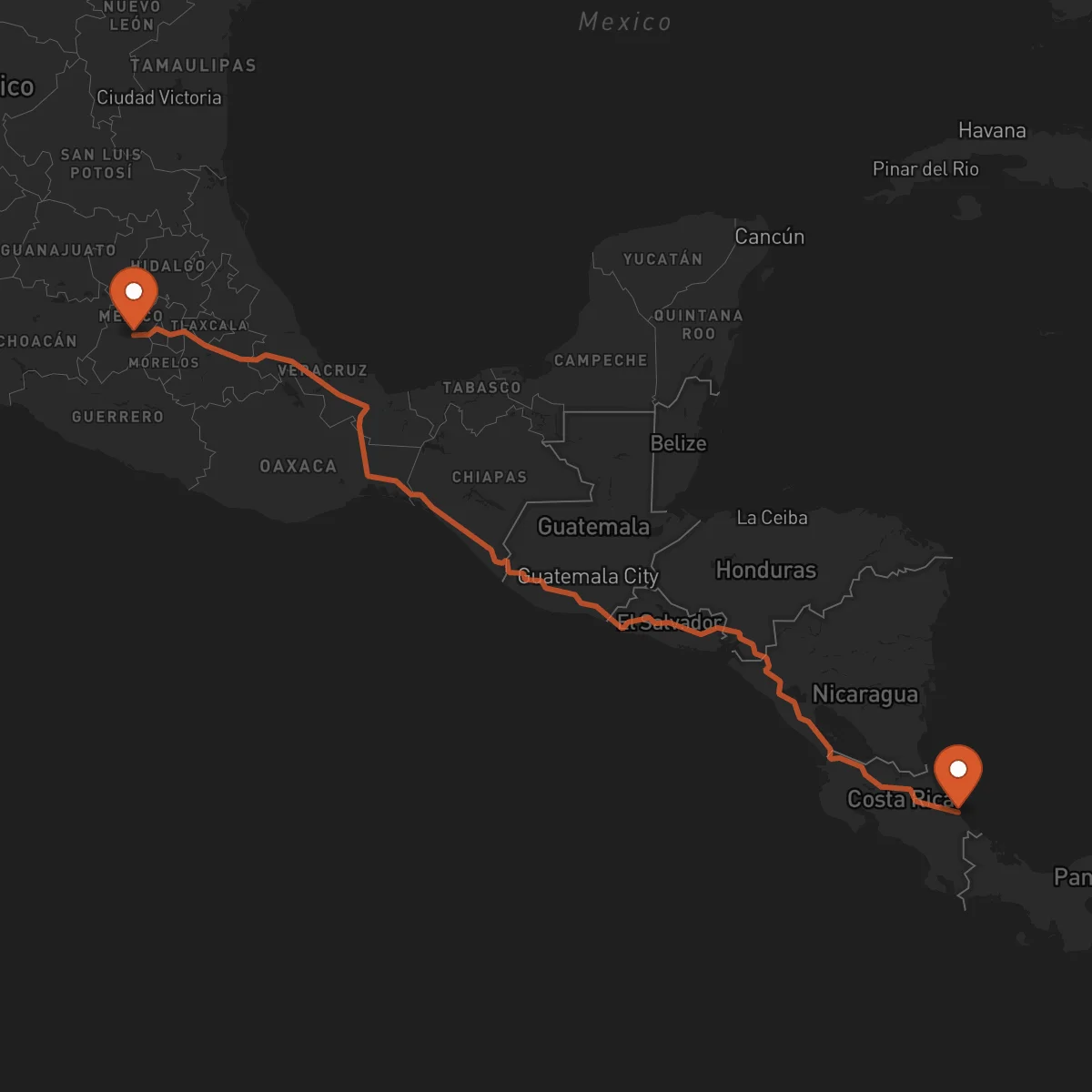 Ruta Toluca - Limón