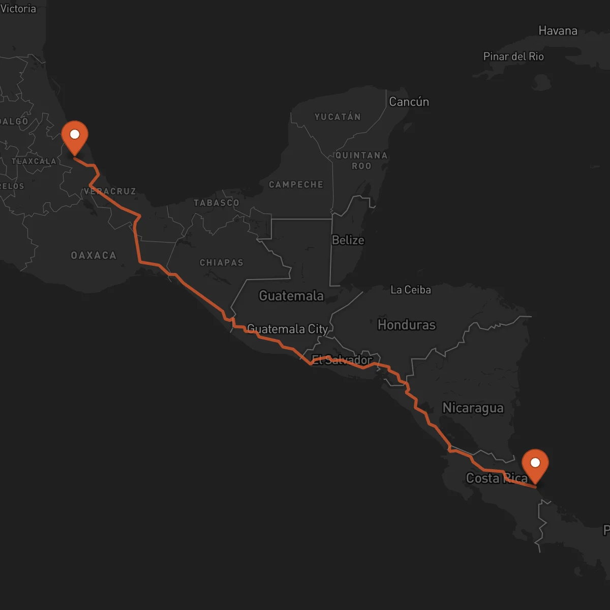 Ruta Xalapa - Limón