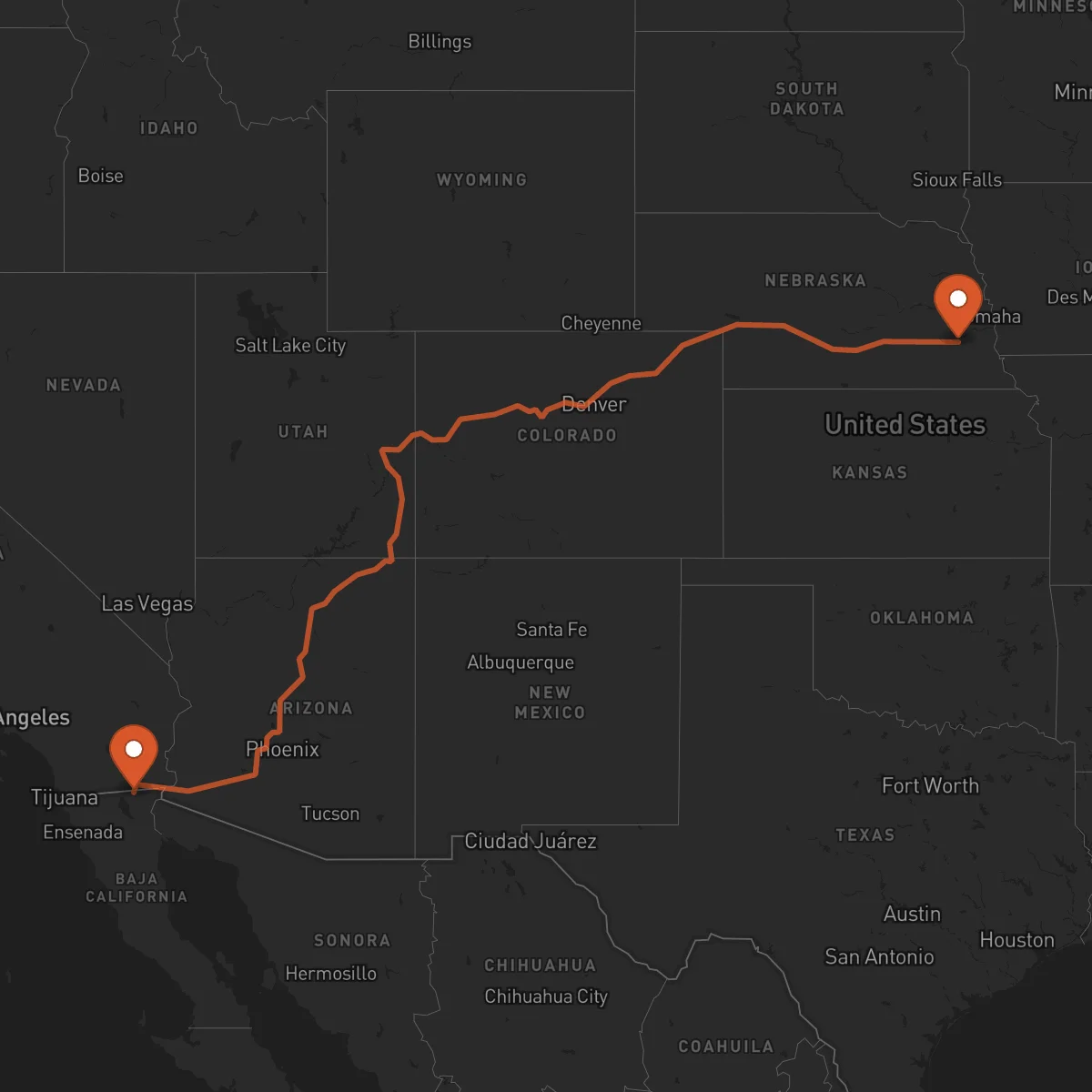 Ruta Mexicali - Lincoln