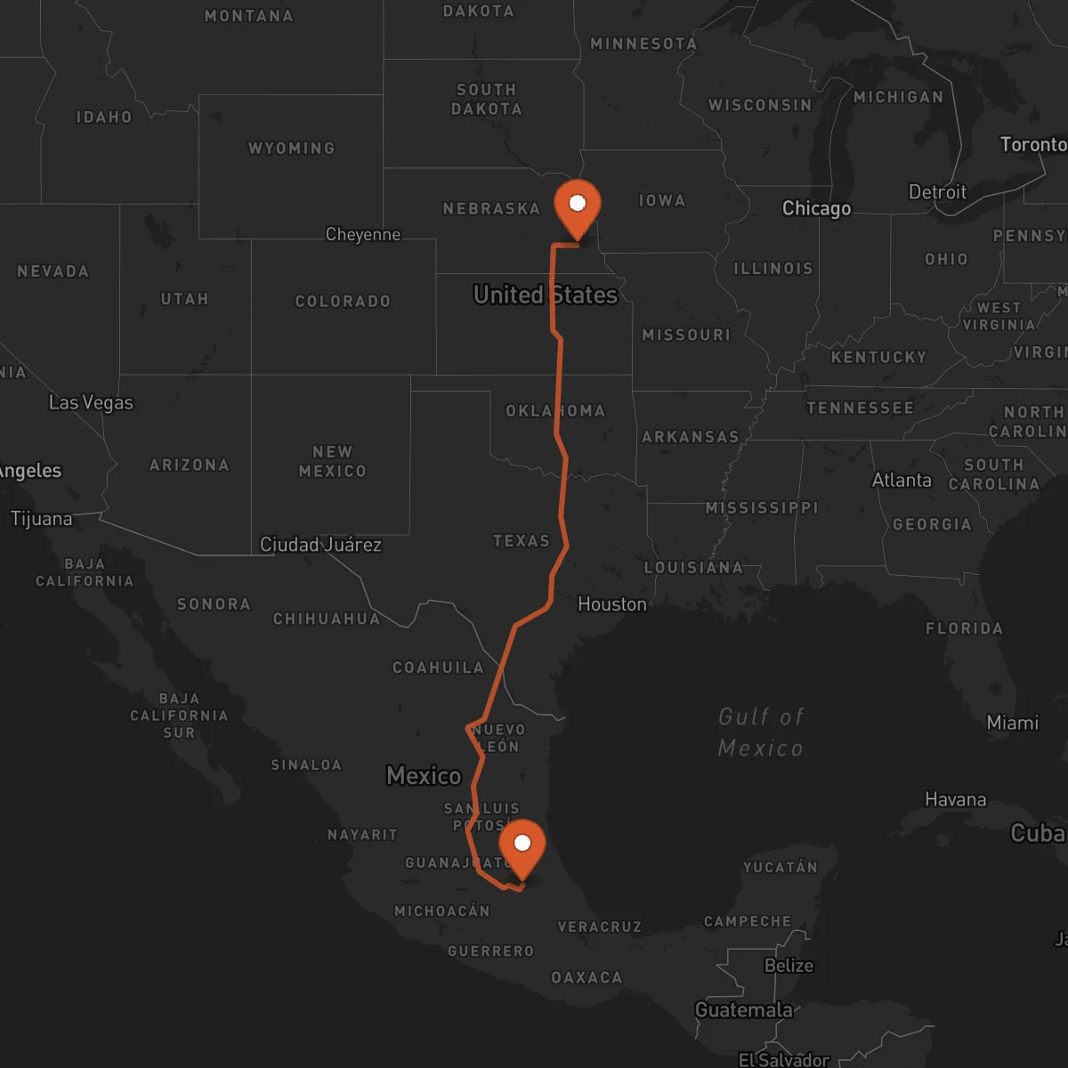 Ruta Lincoln - Pachuca de Soto