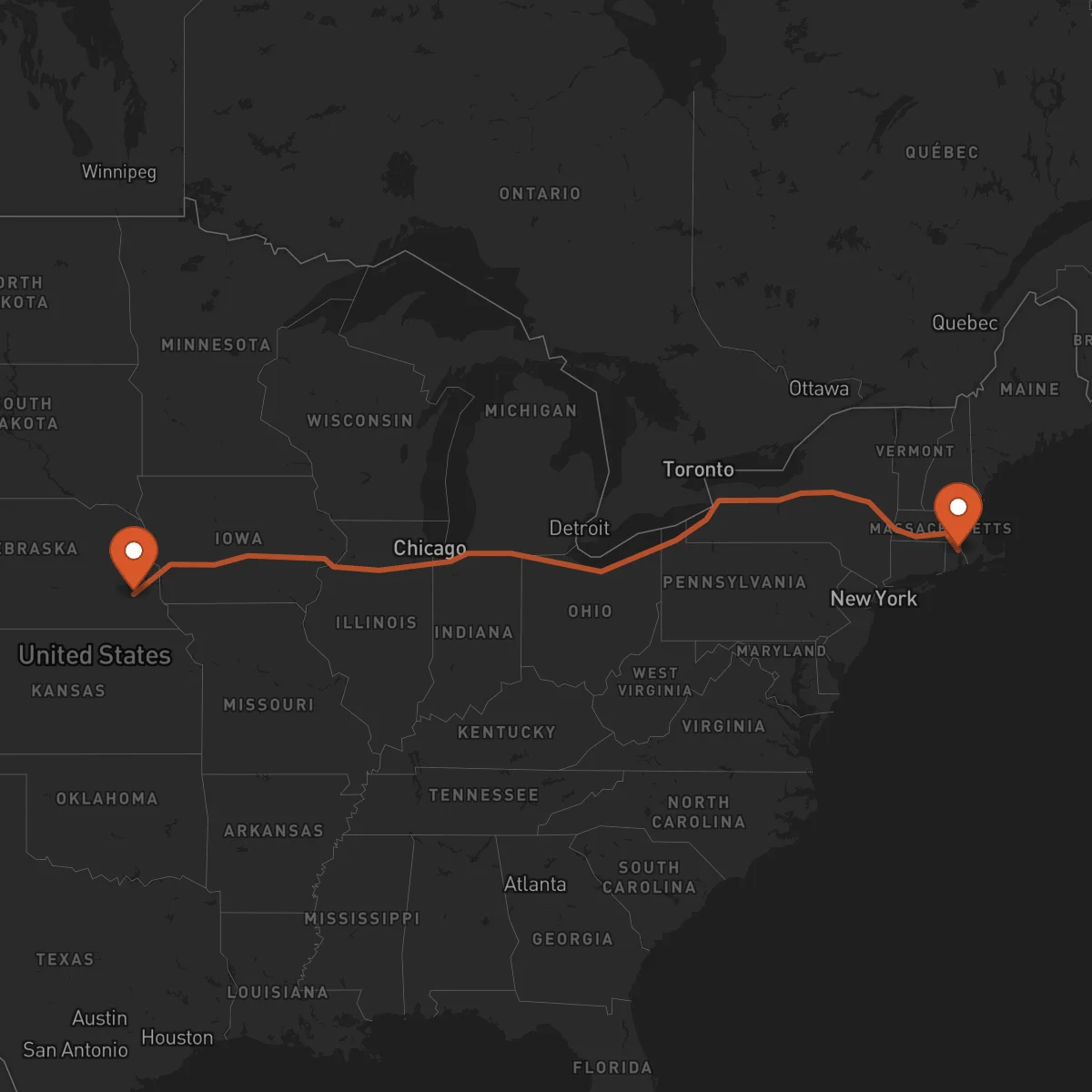 Ruta Lincoln - Providence