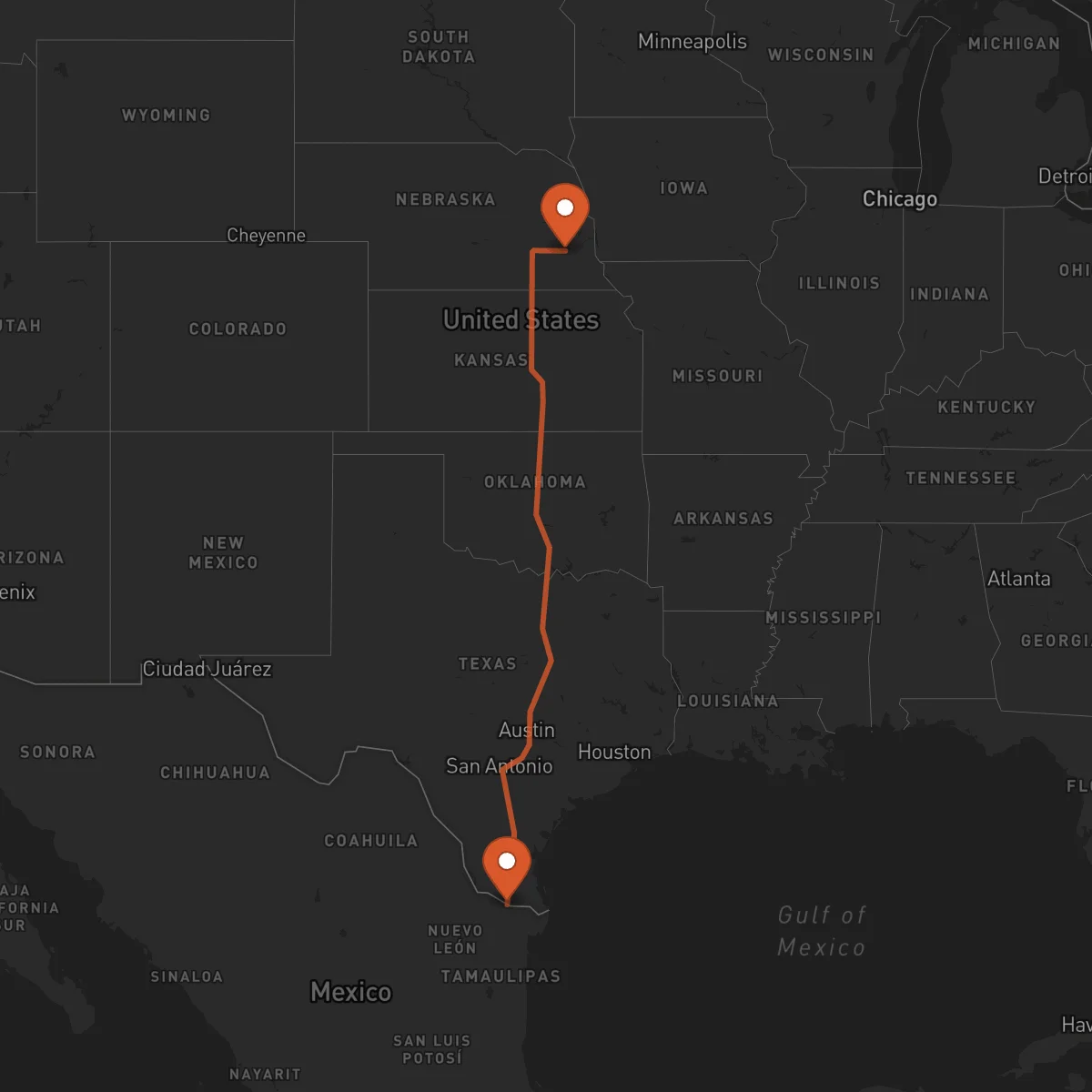 Ruta Lincoln - Reynosa