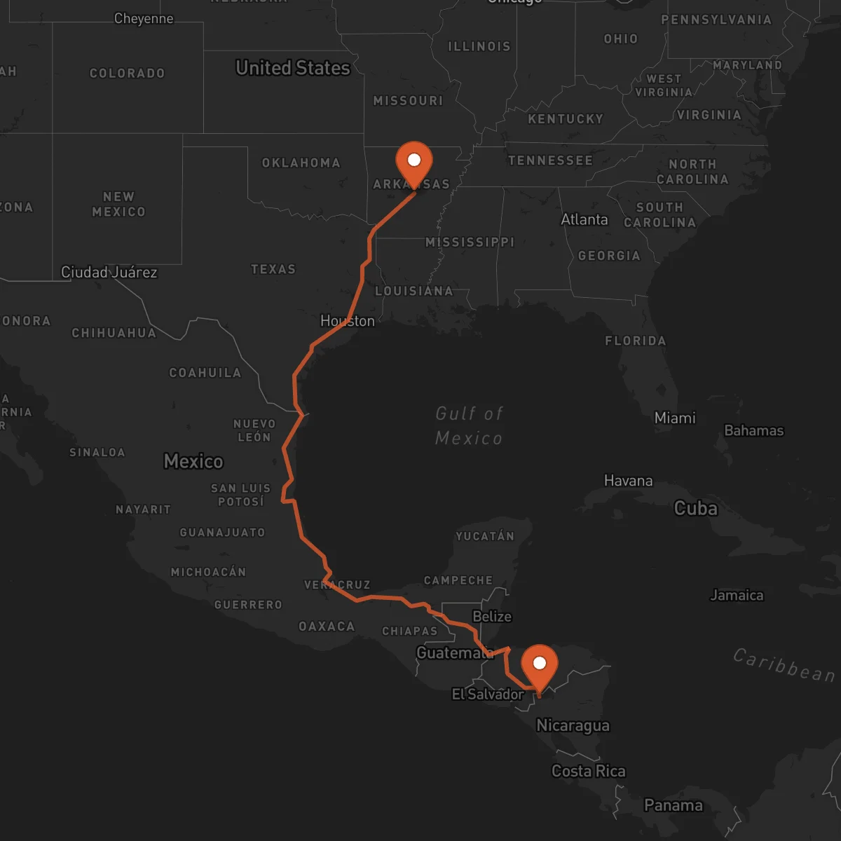 Ruta Ocotal - Little Rock